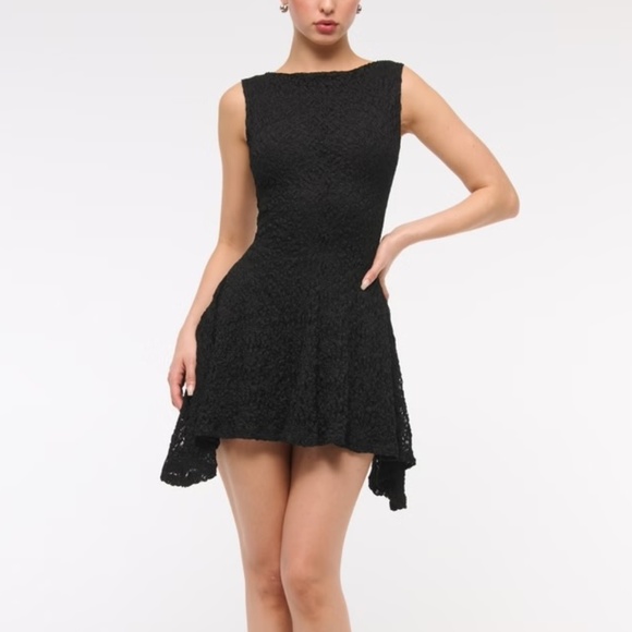 Abercrombie & Fitch Slash Lace Mini Dress - Picture 1 of 11